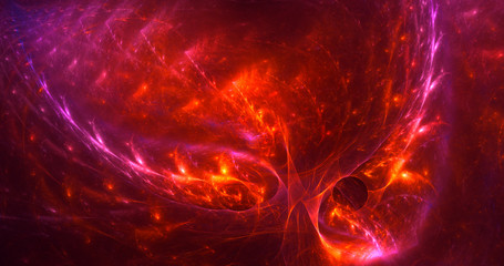 Obraz premium Fractal 3D rendering abstract light background