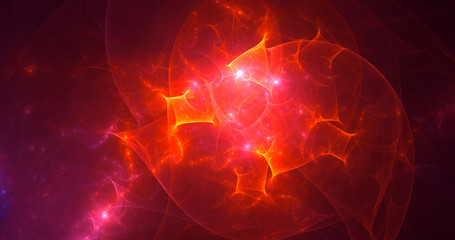 Fractal 3D rendering abstract light background
