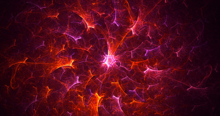 Fractal 3D rendering abstract light background