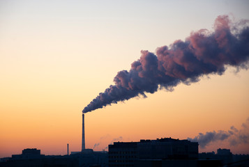 smoke from chimney