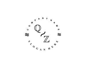  QZ vintage logo template
