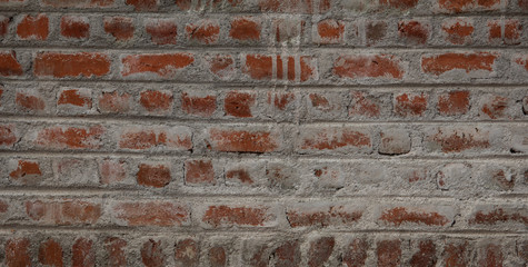 view of the brick work done for a wall in an under construction building