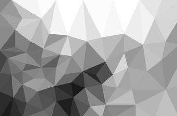 black and white  polygonal triangle background
