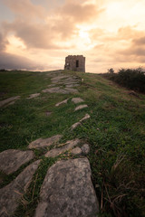 Jaizkibel mountain next to the basque coast, Basque Country.	