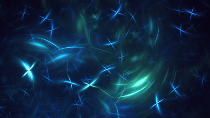 Fractal 3D rendering abstract light background