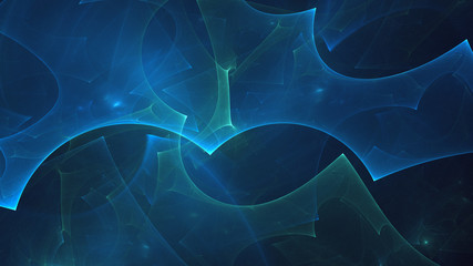 Fractal 3D rendering abstract light background