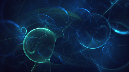 Fractal 3D rendering abstract light background
