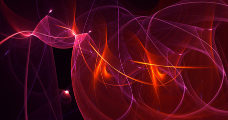 Fractal 3D rendering abstract light background