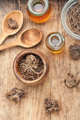 Obraz na płótnie Canvas Herbal tincture of valerian