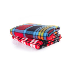 blanket or folded blanket on a background new.