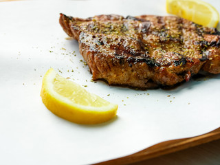 Beef dish in a restaurant