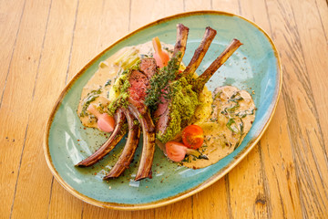 Beef dish in a restaurant