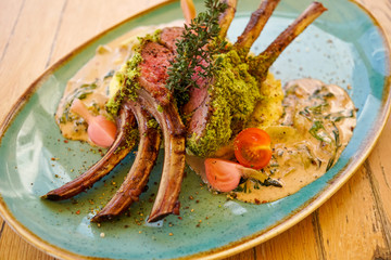 Beef dish in a restaurant