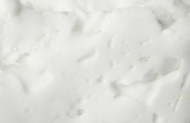 Closeup view of white slime. Antistress toy