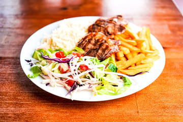 Beef dish in a restaurant