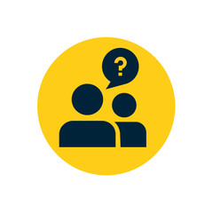 Human head with brain in shape of question mark - vector illustration