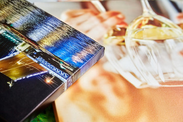 Canvas prints. Photos with gallery wrap method of canvas stretching on stretcher bar. Colorful photographs printed on glossy synthetic canvas