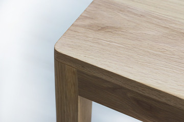 Close up wooden furniture, Oak wood Chair, Furniture detail for interior