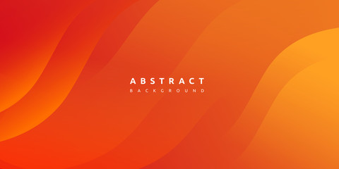 Abstract modern colorful gradient orange yellow curve background
