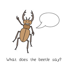 Cartoon Beetle Kids Learning Game