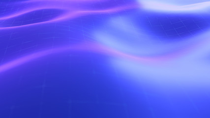 3d rendered synthwave style illustration of a digital landscape