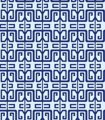 Japanese Indigo Blue Classic Seamless Pattern