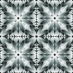 Seamless endless repeating ornament of gray shades