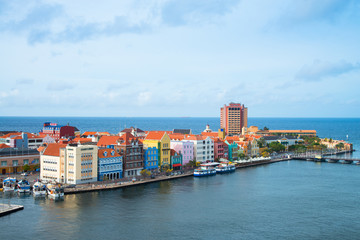 Willemstad / Curacao. 05.01.2013. Panoramic view of the Willemstad, Curacao, in the Netherlands Antilles