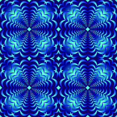 Seamless endless repeating multicolored bright ornament of different colors