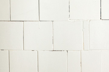 Naklejka premium Old tiled wall used in a modern loft interior