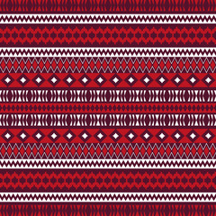 Christmas ethnic seamless patterns. Aztec geometric backgrounds. Stylish navajo fabric. Tribal background texture. Modern abstract wallpaper. Vector illustration.