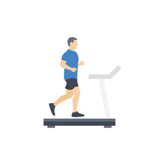 Treadmill Vector Flat Icon