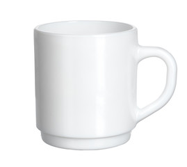 White tea cup isoolated on a white background