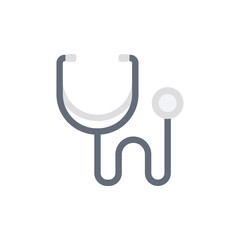 Stethoscope Vector Flat Icon