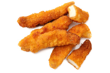 Chicken nuggets isolated on white background. fast food