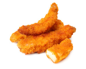 Chicken nuggets isolated on white background. fast food