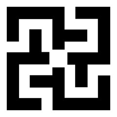 Obraz premium Adinkra uac nkanea symbol of technological advancement