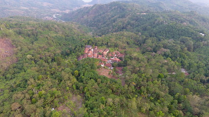 community settlement in the middle of the forest