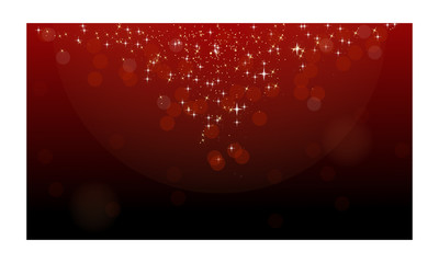 Red black bokeh star sparkle vector illustration background for Christmas and New year 2020