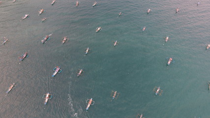 seamen fishing in the middle of the sea