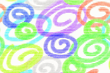 Seamless pattern with digital paint background