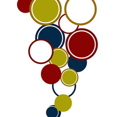 vector background with colored circles