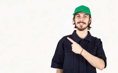 construction worker with hat