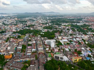 Fototapeta premium Aerial View of Old Phuket Town Thailand