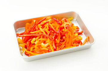 カラーピーマンの千切り