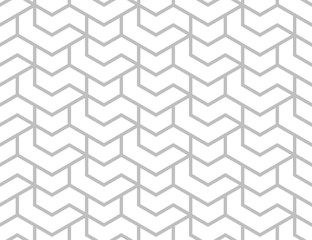 The geometric pattern with lines. Seamless vector background. White and grey texture. Graphic modern pattern. Simple lattice graphic design.