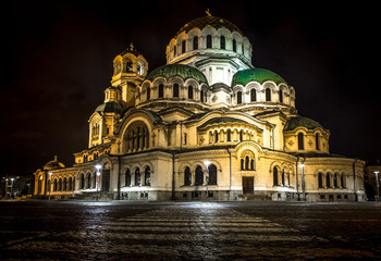 Fototapeta na wymiar Alexander Nevski Cathedral in Sofia, Bulgaria.