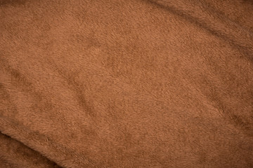 Brown fabric. Fabric texture background.