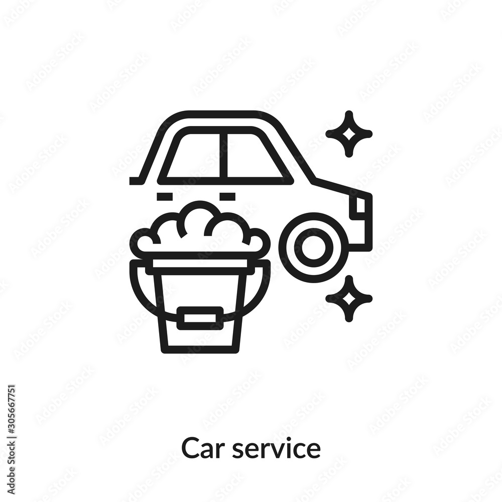 Wall mural car service icon vector sign symbol