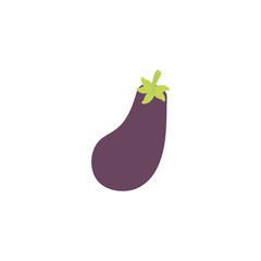 vegetable eggplant flat style icon